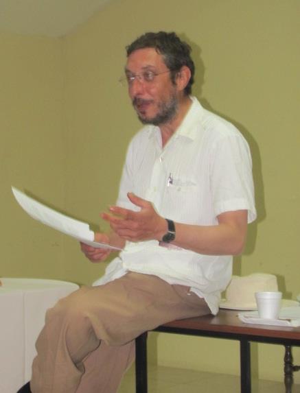 Seminario de creación literaria en la Bluefields Indian and Caribbean University (BICU), en Bluefields, Nicaragua, 2012.